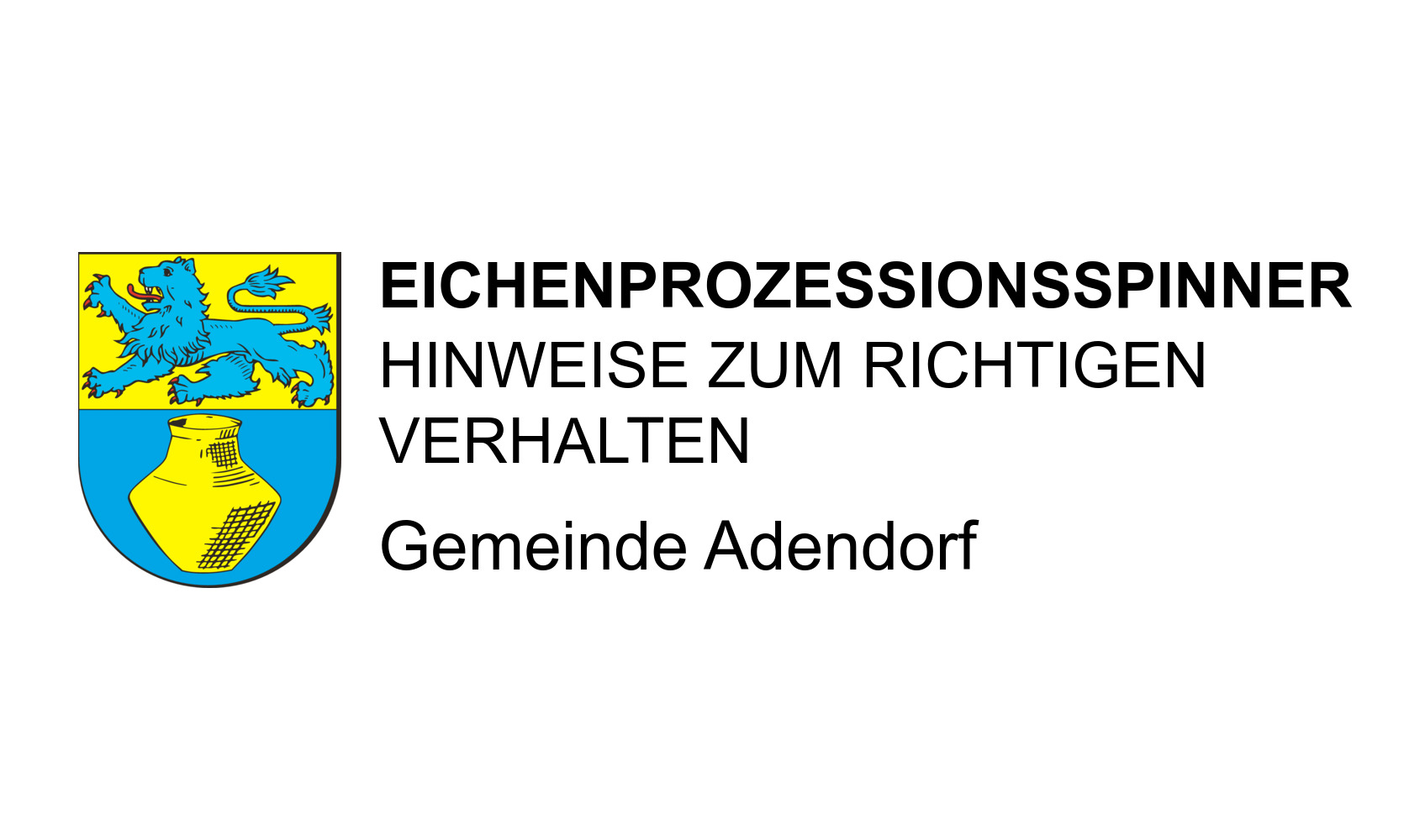Eichenprozessionsspinner - Hinweise zum richtigen Verhalten